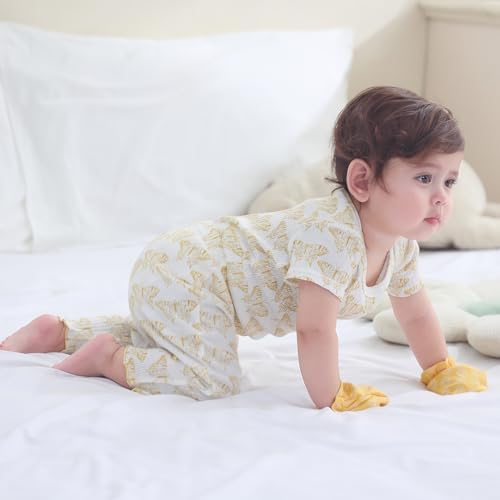 Ruliby Baby Bodysuit and Pant Set Summer Ribbed Mix Match Infant Clothes - Image 6