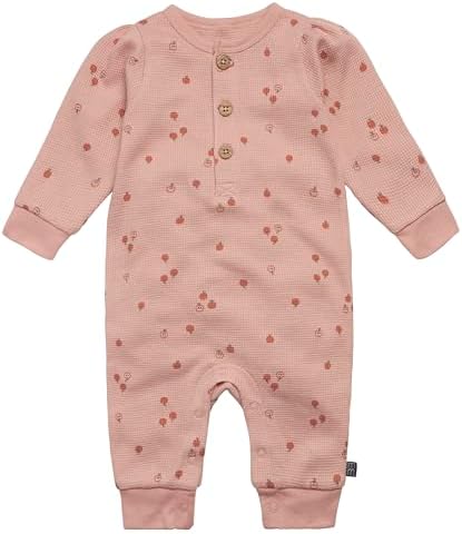 Modern Moments by Gerber Baby Henley Waffle Knit Romper by ModernMomentsbyGerber