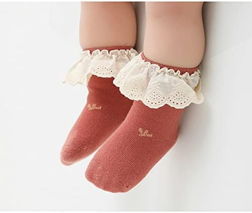 Newborn Baby-girls Socks and Bow Infant Toddler Ankle Socks - Image 3