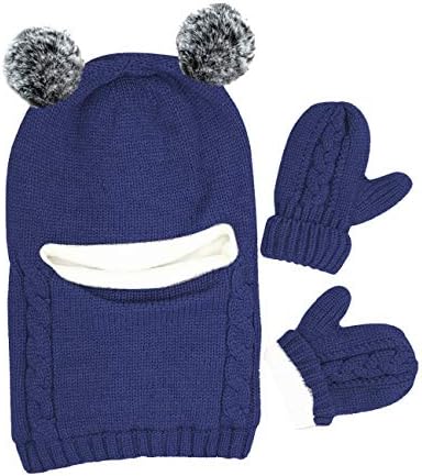 Baby Winter Hat Scarf Set, Unisex Infant Toddler Kids Hat Scarf by GZMM