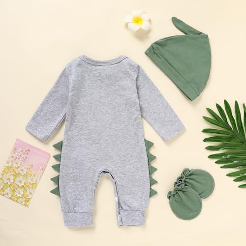 GRNSHTS Newborn Baby Boy Romper Coming Home Outfits Letter Print Bodysuit - Image 3