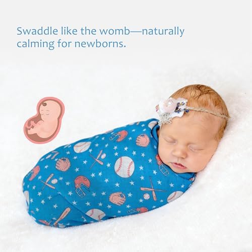 Baby Swaddle Blankets, Bamboo Muslin Receiving Blanket | 1-Pack, Lightweight & - Image 4