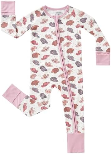 pureborn Baby Sleeper Viscose from Bamboo Zipper Footies Pjs 0-24 Months | by pureborn