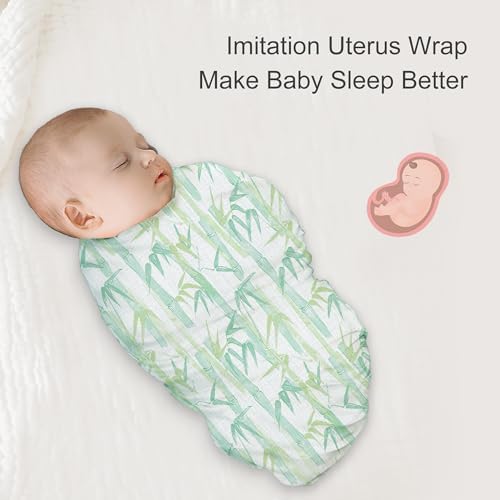 Baby Swaddle Blankets, Bamboo Muslin Receiving Blanket | 4-Pack, Lightweight & - Image 5