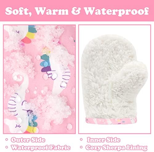 Sarfel Toddler Mittens Waterproof Toddler Gloves Baby Winter Mittens Toddler - Image 5