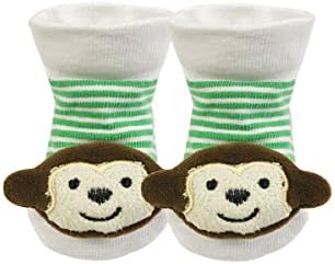 Bowbear Adorable Baby 6 Pair Non-Skid Bootie Socks - Image 2