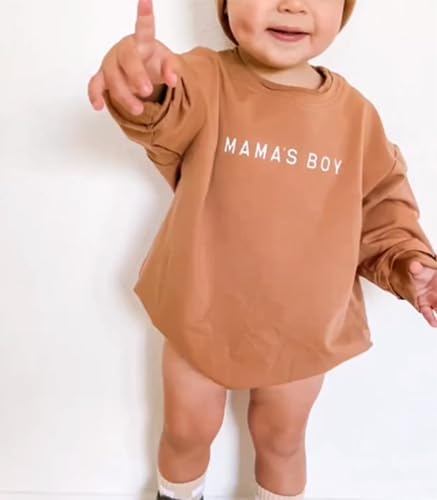 VISGOGO Newborn Infant Baby Boy Oversized Romper Sweater Bodysuits Coming Home - Image 7