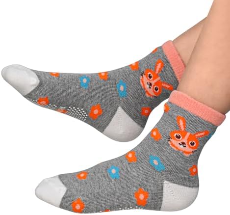 SkiBeaut Baby Toddlers Girls Socks, 12 Pairs Non Slip Kids Grips Toddler Grippy - Image 6