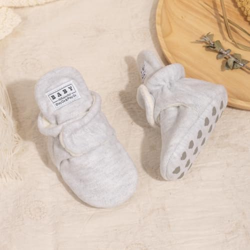 HsdsBebe Unisex Newborn Baby Cotton Booties Non-Slip Sole - Image 5