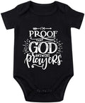 listery I'M Proof That God Answers Prayers Baby Bodysuit Baby Religious Infant by listery