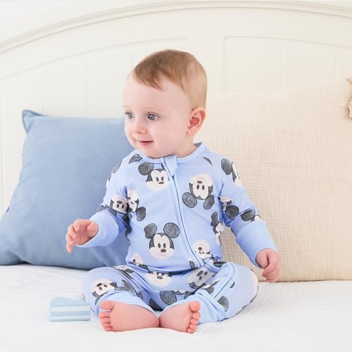 Disney Baby Organic Cotton Zip Footie Clothes Romper Outfit - Image 3