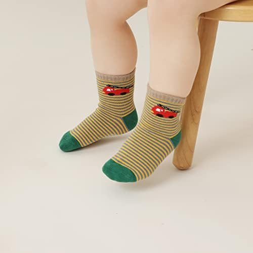 Aroveea Toddler Socks Non Slip Grip Ankle Baby 12 Pack - Image 6
