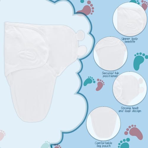 Baby Swaddle Sleep Sacks with Hats - Image 3