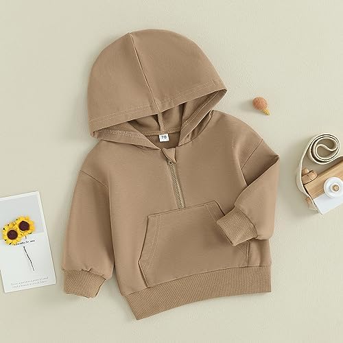 Unisex Baby Boy Girl Clothes Hooded Sweatshirts Solid Color Long Sleeve Hoodies - Image 7