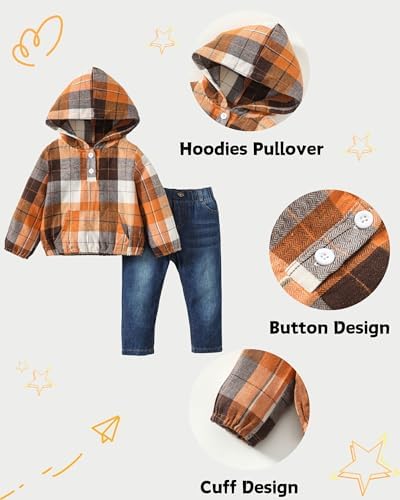 XUANHAO Baby Boy Clothes Toddler Outfits Hoodie Jeans Clothing 12 Months-5T - Image 5