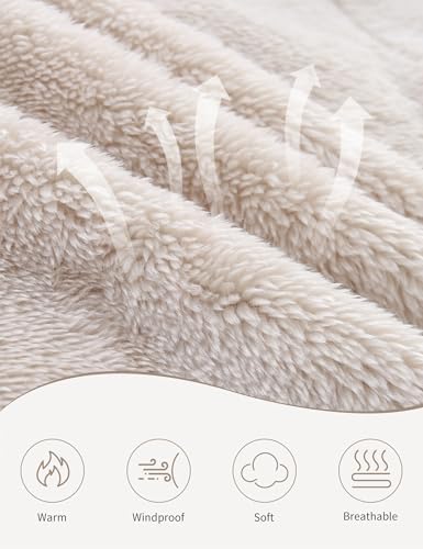 Unisex Baby Fleece Jacket Winter Sherpa Lined Hoodie - Image 6