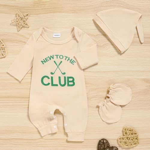 GRNSHTS Newborn Baby Boy Romper Coming Home Outfits Letter Print Bodysuit - Image 3