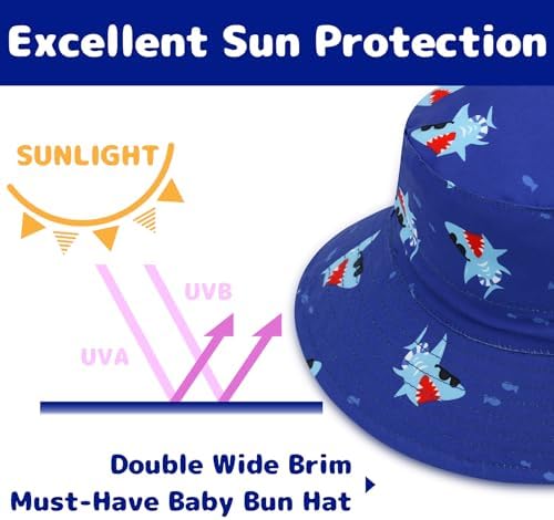 Baby Sun Hat Baby Boy Hats Toddler Hat UPF 50+ Bucket Hat - Image 5