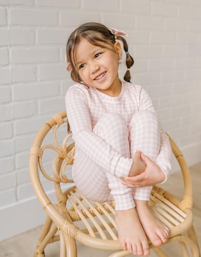 moimoln Cotton Modal Baby Toddler Pajamas Check Solid Leopard 6M-8Y - Image 2
