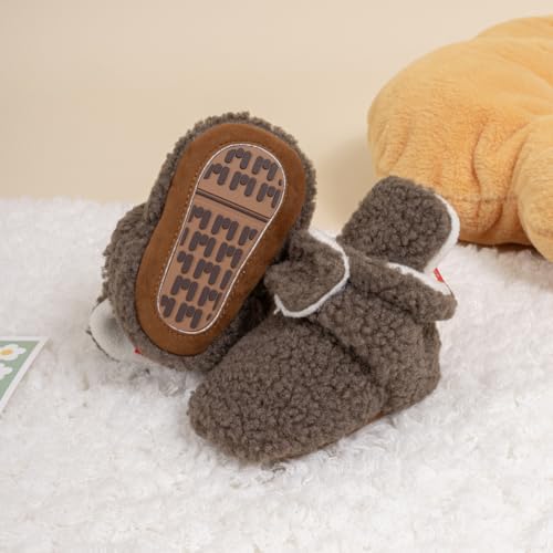 HsdsBebe Unisex Newborn Baby Cotton Booties Non-Slip Sole - Image 3