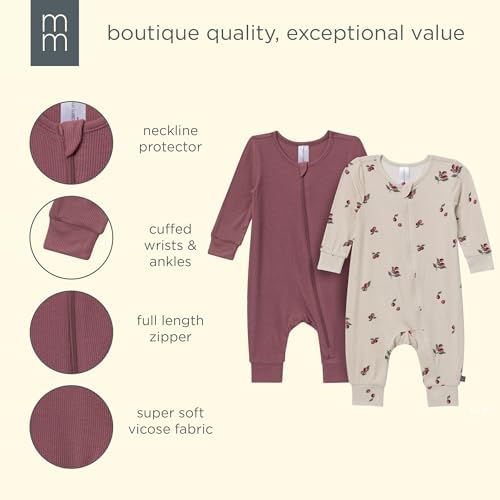 MODERNMOMENTS Baby Viscose 2-pack Footless Coveralls - Image 6