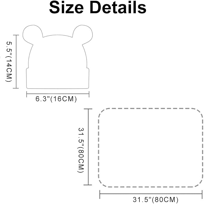 Unisex Baby Swaddle Wrap with Hat Set - Image 3