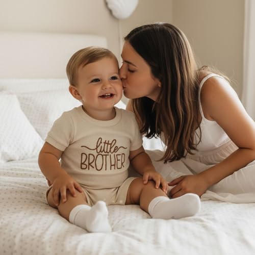 allshope Newborn Baby Boy Summer Outfit Romper Letter Embroidery Short Sleeve - Image 4