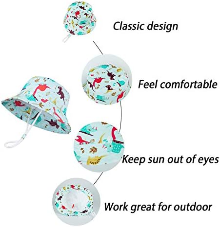 LANGZHEN Sun Protection Hat for Kids Toddler Boys Girls Wide Brim Summer - Image 4