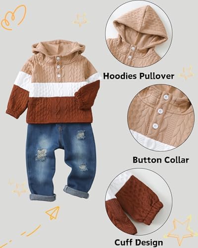 XUANHAO Baby Boy Clothes Toddler Outfits Hoodie Jeans Clothing 12 Months-5T - Image 4