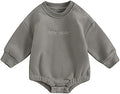 VISGOGO Newborn Infant Baby Boy Oversized Romper Sweater Bodysuits Coming Home by VISGOGO