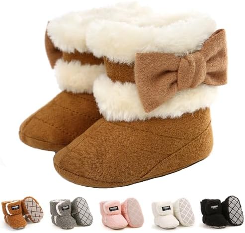 Ohwawadi Infant Baby Boots Boys Girls Cozy Fleece Slippers Snow Boots Winter by Ohwawadi
