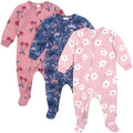 Gerber Baby Girls' Toddler Fleece Footed Pajamas 3-pack by Gerber
