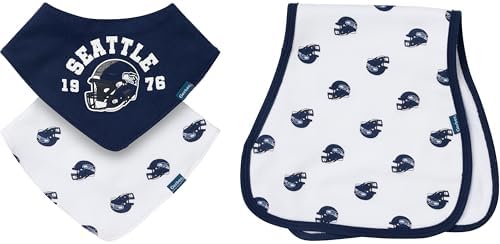 Gerber Baby Nfl Team Bandana Bibs and Burp Cloth Set by Gerber
