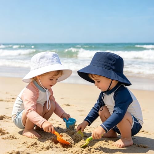Baby Sun Hat UPF 50+ Toddler Bucket Summer Kids Beach Hats - Image 6