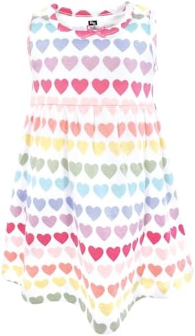 Hudson Baby Infant and Toddler Girls Cotton Dress and Cardigan Set - Image 4