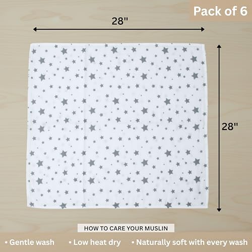 Cotton Baby Swaddle Blanket 28"x28" – Soft Breathable Newborn Receiving Blanket - Image 3