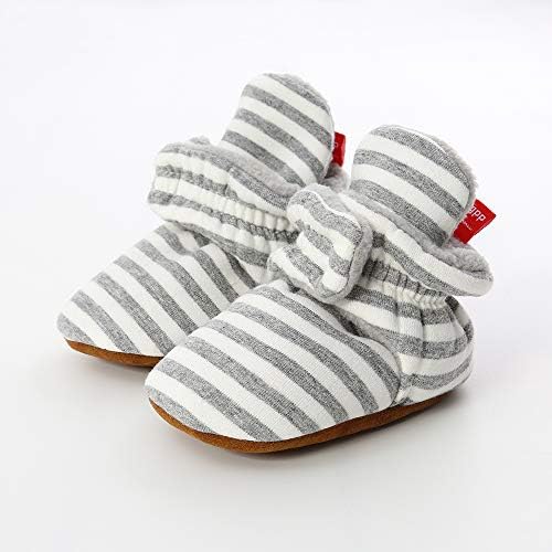 HsdsBebe Unisex Newborn Baby Cotton Booties Non-Slip Sole - Image 6
