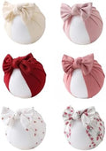 Baby Girls Hair Bow Knot Turban Hat Newborn Hospital Hats Infant Toddler Head by KIDOCHEESE