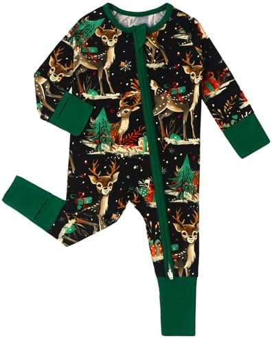 Baby Viscose of Bamboo Convertible Footie Pajamas by Cabahata