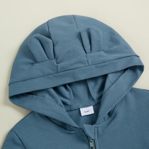 Infant Baby Boy Fall Winter Clothes Outfit Hooded Long Sweatshirt Pant Set - Image 5