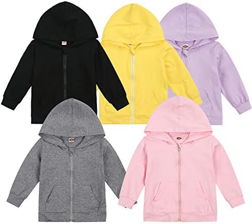 Imcute Baby Zip Up Hoodie, Unisex inflant Toddler Long Sleeve Sweatshirts by Imcute