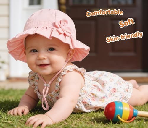 Baby Girl Wide Brim Bucket Hats - Image 4