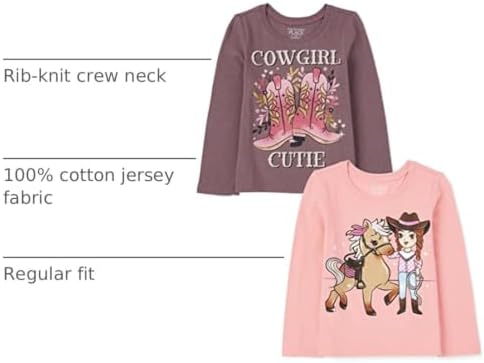 The Children's Place Baby Girls' And Toddler Unicorns, butterflies, trends Long - Image 4