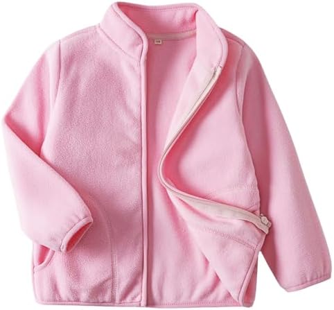 Toddler Boys Girls Fleece Jacket Lightweight Fall Spring 2-12 Years by EIGIOO