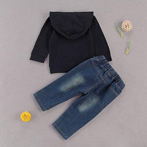 fhutpw Toddler Baby Boy Outfits Hoodie Sweatshirts & Jeans Clothes Set Fall - Image 3