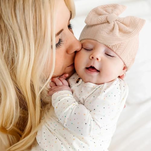 Newborn Baby Hats and Mittens Set Infant Bow Beanie Cap Toddler Gloves Newborn - Image 4