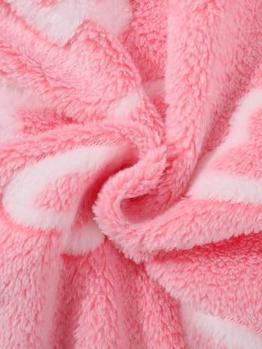 Toddler Baby Girl Fleece Jackets Fall Clothes Hooded Zip Fuzzy Coats - Image 6