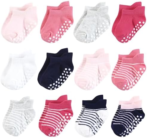 Hudson Baby Unisex Baby Non-Skid No-Show Socks by HudsonBaby