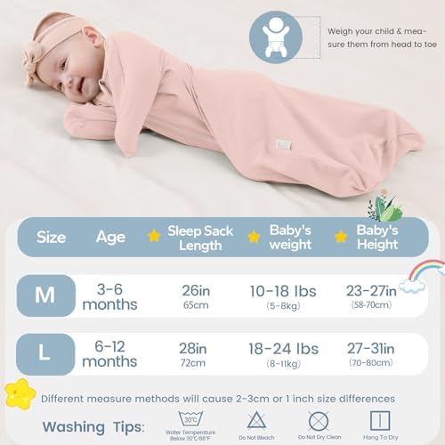 ZIGJOY Swaddle Sleep Sack 3-6 Months, 1.0 Tog Cotton Baby Swaddle Blanket - Image 5