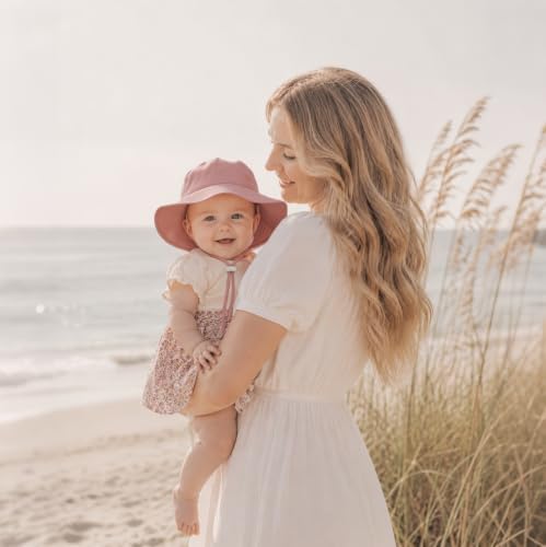 Baby Girl Sun Hat Infant Summer Beach Hat Toddler Bucket Hat UPF 50+ - Image 3